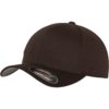 Yupoong Mens Brown Flexfit Baseball Cap