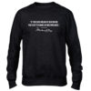 Muhammad Ali Dream Quote Black Crew Neck Sweater